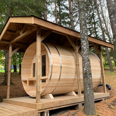 LeisureCraft CT Tranquility Barrel Sauna CTC2345W