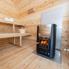 LeisureCraft CT Georgian Cabin Sauna with Porch CTC88PW