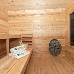 LeisureCraft CT Georgian Cabin Sauna with Porch CTC88PW