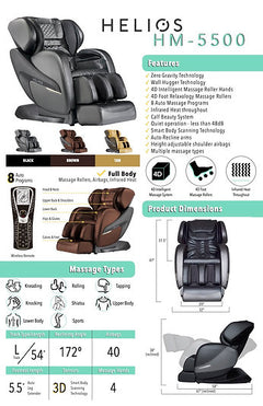 Helios Massage Chair HM5500